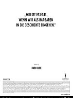 "Mir ist es egal, wenn wir als Barbaren in die Geschichte eingehen"