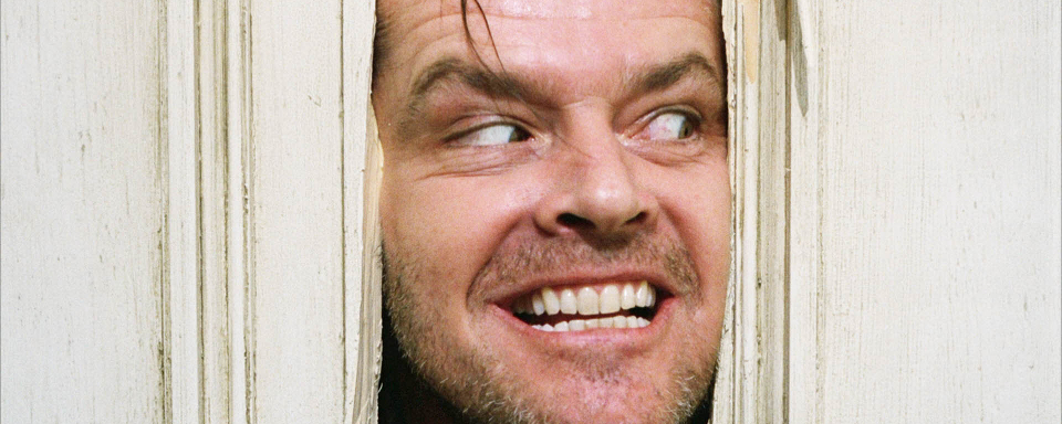 ... Jack Nicholson als Jack Torrance in Stanley Kubricks „The Shining“.