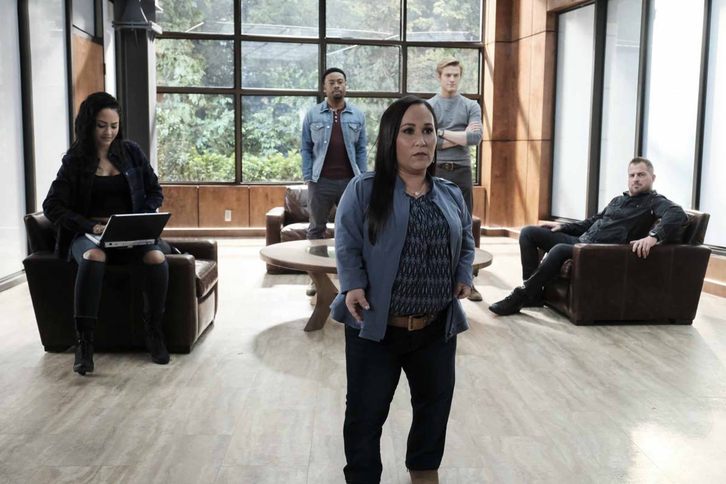 Bild zu Meredith Eaton Bild Eads, Justin Hires, Lucas Till