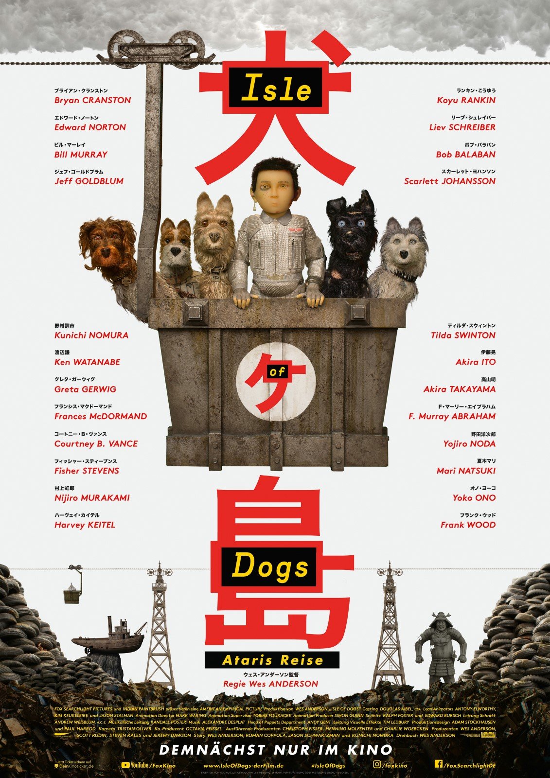 Anschauen Isle of Dogs - Ataris Reise / Isle Of Dogs film in Deutsch mit englischen Untertiteln in FULL HD