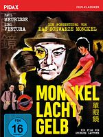 Poster der Monokel lacht gelb