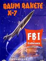 Poster der Raumrakete X-7