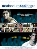 Poster der Dunkelblaufastschwarz