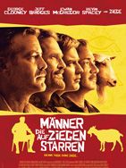 Poster der Männer, die auf Ziegen starren