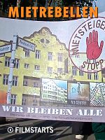 Poster der Mietrebellen - Widerstand gegen den Ausverkauf der Stadt