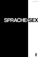 Poster der Sprache: Sex