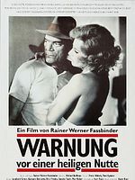 Poster der Warnung vor einer heiligen Nutte