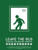 Poster der Leave the Bus Through the Broken Window