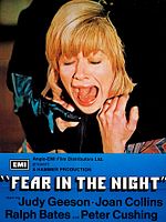 Poster der Nachts kommt die Angst