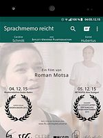 Poster der Sprachmemo reicht