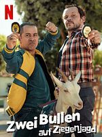 Poster der Zwei Bullen auf Ziegenjagd
