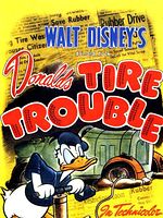 Poster der Donalds Reifenprobleme
