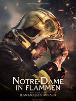 Poster der Notre-Dame in Flammen