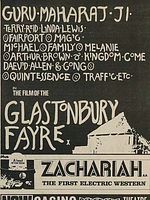 Poster der Glastonbury Fayre