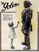 Filmposter von Der Golem, wie er in die Welt kam