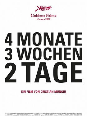 Poster der 4 Monate, 3 Wochen und 2 Tage