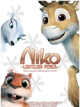 Poster der Niko - Ein Rentier hebt ab