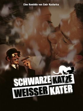 Poster der Schwarze Katze, Weißer Kater