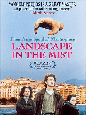 Poster der Landschaft im Nebel