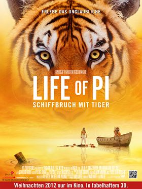 Poster der Life of Pi: Schiffbruch mit Tiger