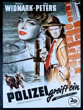 Poster der Polizei greift ein