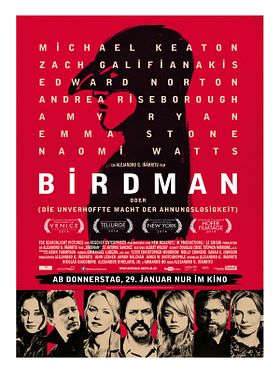 Poster der Birdman (oder die unverhoffte Macht der Ahnungslosigkeit)