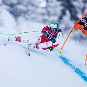 Bilder Downhill Skiers - Ain't No Mountain Steep Enough