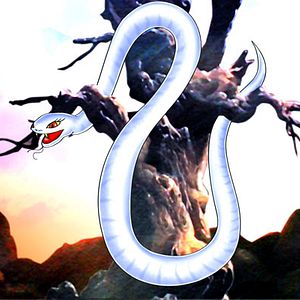 Bilder Erzählung einer weißen Schlange