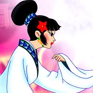 Bilder Erzählung einer weißen Schlange