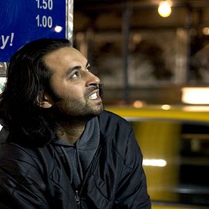 Bilder Man Push Cart