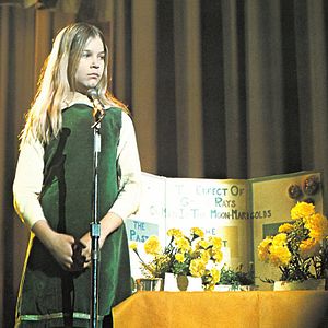 Bilder Die Wirkung von Gammastrahlen auf Ringelblumen