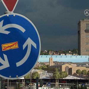 Bilder Alarm am Hauptbahnhof - Auf den Straßen von Stuttgart 21
