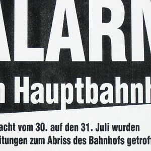 Bilder Alarm am Hauptbahnhof - Auf den Straßen von Stuttgart 21