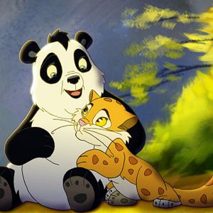 Bilder Kleiner starker Panda