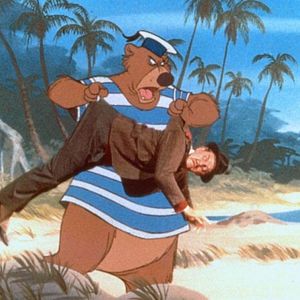 Bilder Die tollkühne Hexe in ihrem fliegenden Bett