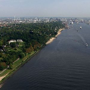 Bilder Die Elbe von oben