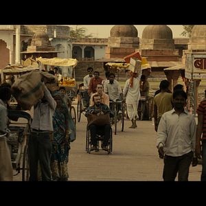 Bilder Anochece en la India