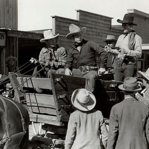 Bilder Reiter in der Dämmerung