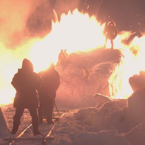 Bilder Mädchen im Eis