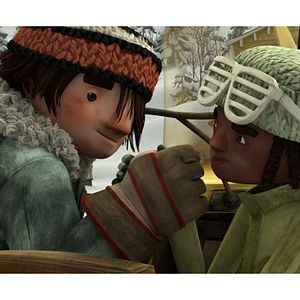 Bilder Cleo und die Schneeballschlacht