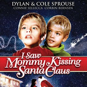 Bilder Mami küsst den Weihnachtsmann