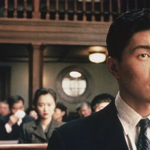 Bilder Schnee, der auf Zedern fällt