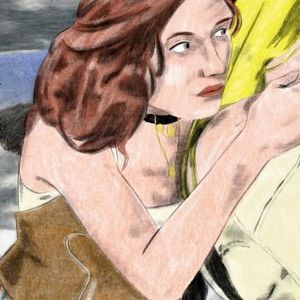 Bilder Filles bleues, peur blanche