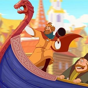 Bilder Tri bogatyrya i Kon' na trone