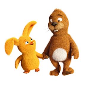 Bilder Keinohrhase und Zweiohrküken