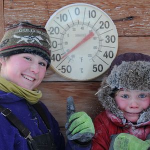 Bilder Die Familie mit den Schlittenhunden