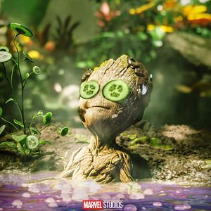 Bilder Ich bin Groot - Groot nimmt ein Bad