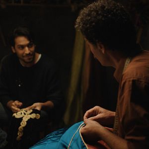 Bilder Das Blau des Kaftans