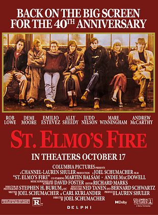 Filmposter von St. Elmo's Fire - Die Leidenschaft brennt tief