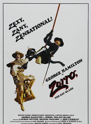 Filmposter von Zorro mit der heißen Klinge